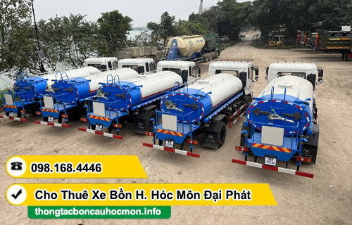 Dịch vụ cho thuê xe bồn huyện Hóc Môn